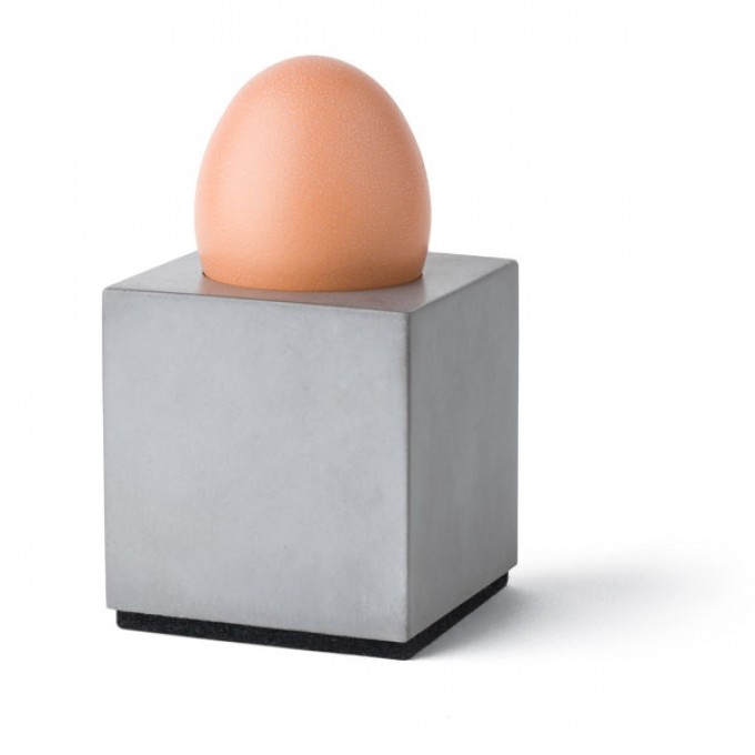 Korn Produkte Eierbecher "Block" aus Beton Korn Produkte Eierbecher "Block" aus Beton