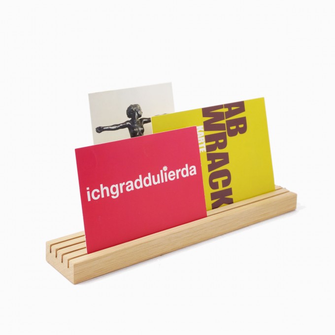 EINFACHDESIGN, Kartenhalter, Kartenbank Eiche L=30 cm EINFACHDESIGN, Kartenhalter, Kartenbank Eiche L=30 cm