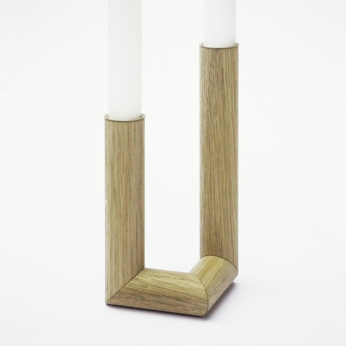 EINFACHDESIGN Kerzenständer, Kerzenhalter Eiche EINFACHDESIGN Kerzenständer, Kerzenhalter Eiche