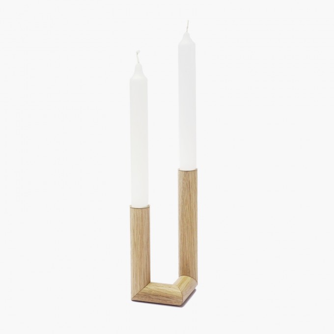 EINFACHDESIGN Kerzenständer, Kerzenhalter Eiche EINFACHDESIGN Kerzenständer, Kerzenhalter Eiche