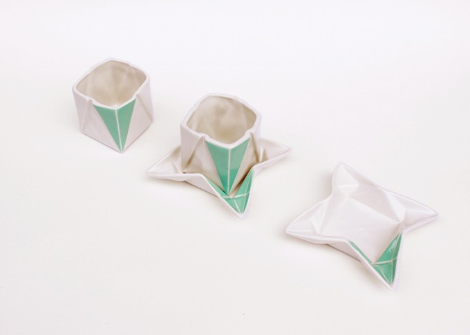 moij design Origami Espressotasse farbig moij design Origami Espressotasse farbig