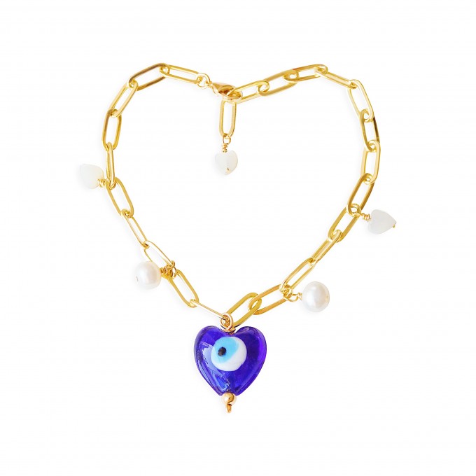 Valerie Chic - EVIL EYES Armband 18 Karat vergoldet Valerie Chic - EVIL EYES Armband 18 Karat vergoldet