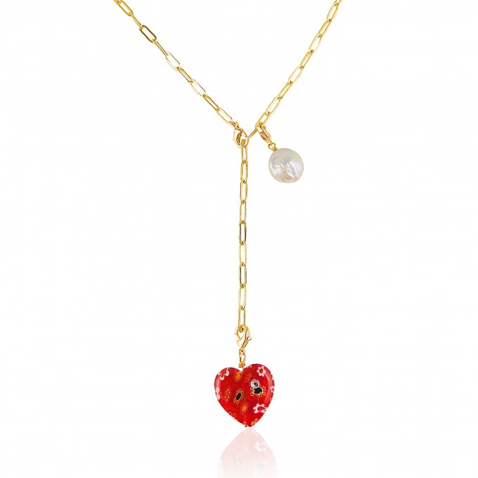 Valerie Chic - ALWAYS LOVE YOU Halskette & Creolen - 18 Karat vergoldet Valerie Chic - ALWAYS LOVE YOU Halskette & Creolen - 18 Karat vergoldet