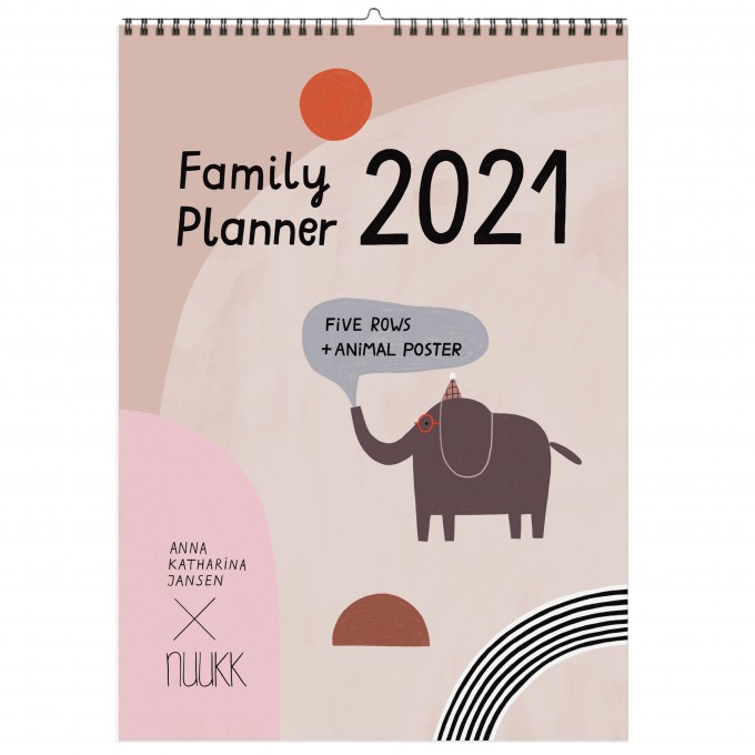 nuukk Happy - 2021 Familien-Kalender mit Poster nuukk Happy - 2021 Familien-Kalender mit Poster