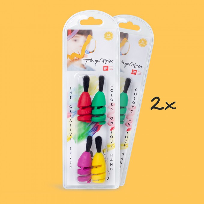 FINGERMAX - Fingerpinsel 2x 4er Set FINGERMAX - Fingerpinsel 2x 4er Set