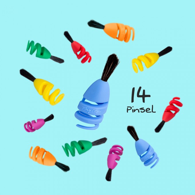 FINGERMAX - Fingerpinsel Schülerparty Set (14 Stück Fingermaxpinsel) FINGERMAX - Fingerpinsel Schülerparty Set (14 Stück Fingermaxpinsel)