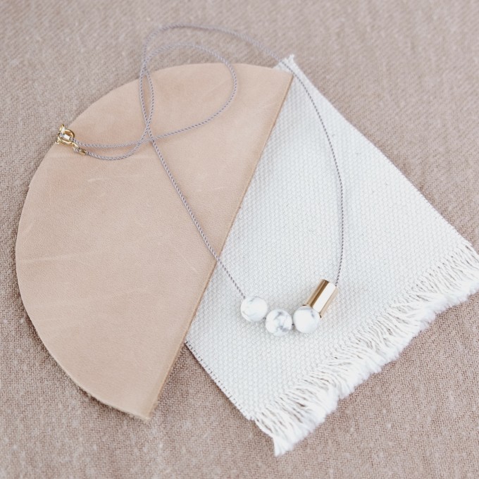 BBRASSCAKE // Howlith Necklace BBRASSCAKE // Howlith Necklace