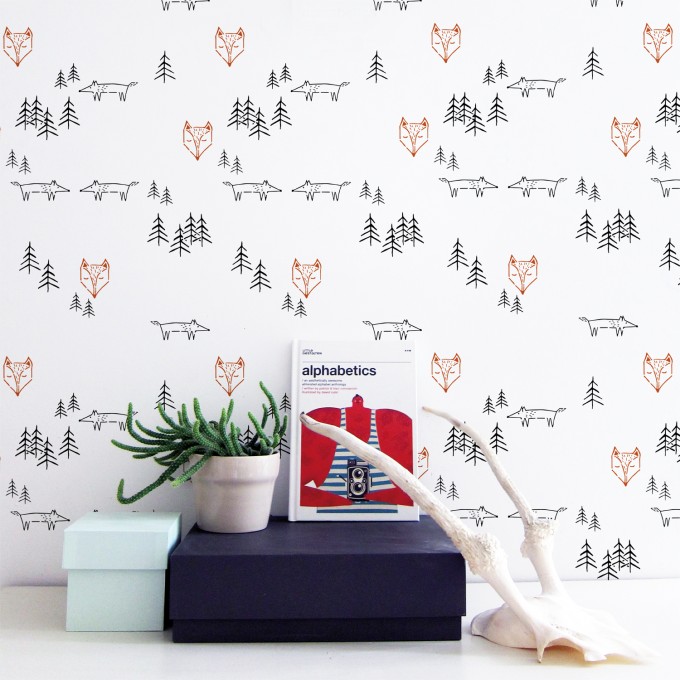 nuukk Fuchs Wandschablone nuukk Fuchs Wandschablone