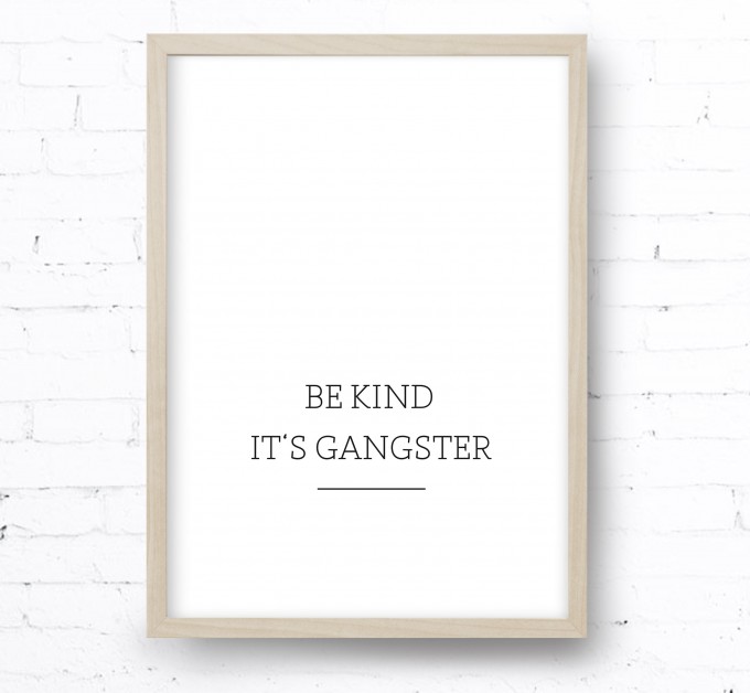 Kruth Design POSTER / GANGSTER Kruth Design POSTER / GANGSTER