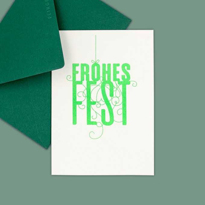 Feingeladen // FANCY TYPE // Frohes Fest (FG) – A6 Feingeladen // FANCY TYPE // Frohes Fest (FG) – A6