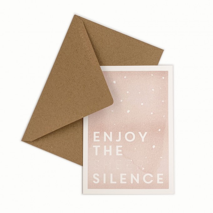 Feingeladen // KARAOKE INSPIRED // Enjoy the sheer Silence (BQ) // RISO-Klappkarte, A6 Feingeladen // KARAOKE INSPIRED // Enjoy the sheer Silence (BQ) // RISO-Klappkarte, A6