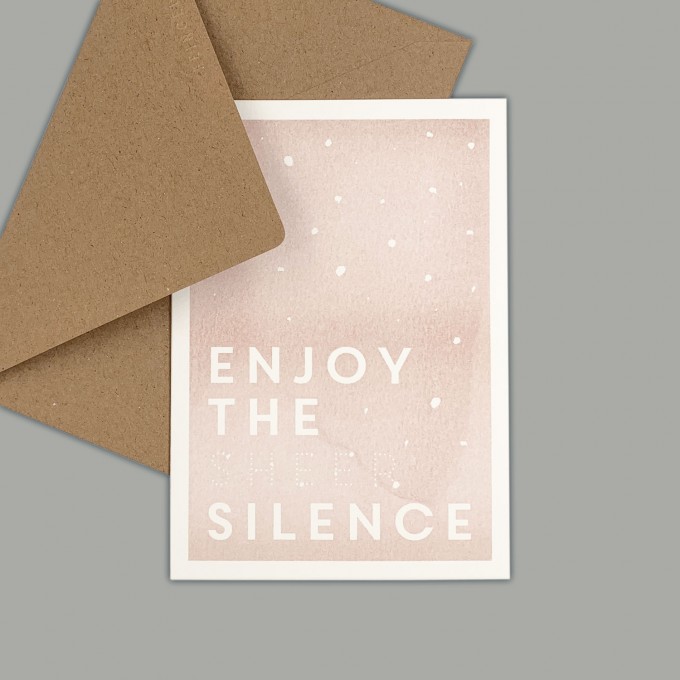 Feingeladen // KARAOKE INSPIRED // Enjoy the sheer Silence (BQ) // RISO-Klappkarte, A6 Feingeladen // KARAOKE INSPIRED // Enjoy the sheer Silence (BQ) // RISO-Klappkarte, A6