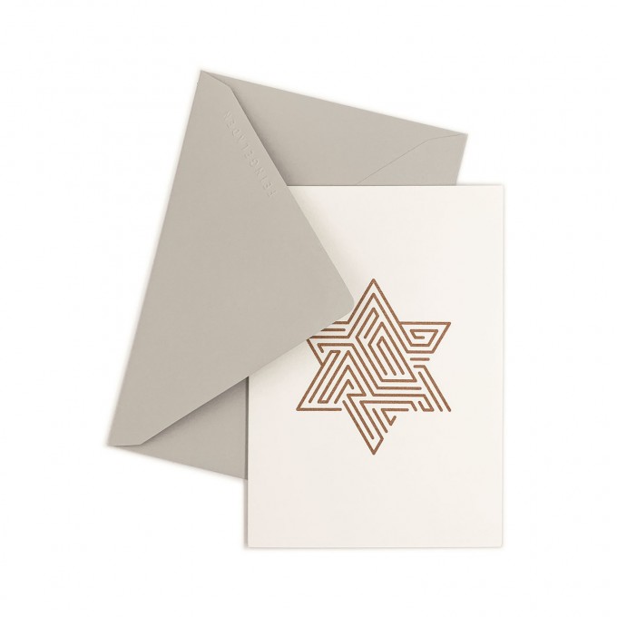Feingeladen // LINE ART // Star (CP) // RISO-Klappkarte, A6 Feingeladen // LINE ART // Star (CP) // RISO-Klappkarte, A6
