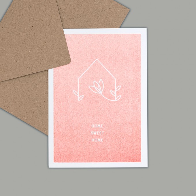 Feingeladen // SIMPLY DIVINE // Home »Home Sweet Home« (FO) // RISO-Klappkarte, A6 Feingeladen // SIMPLY DIVINE // Home »Home Sweet Home« (FO) // RISO-Klappkarte, A6