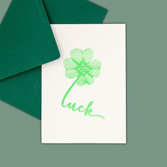 Feingeladen // TYPOGRAFICA // Good Luck (FG) – A6 Feingeladen // TYPOGRAFICA // Good Luck (FG) – A6