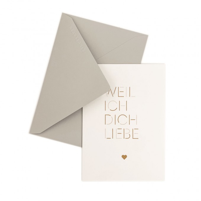 Feingeladen // MAGIC WORDS // »Weil ich dich liebe« (GDBQ) // RISO-Klappkarte, A6 Feingeladen // MAGIC WORDS // »Weil ich dich liebe« (GDBQ) // RISO-Klappkarte, A6