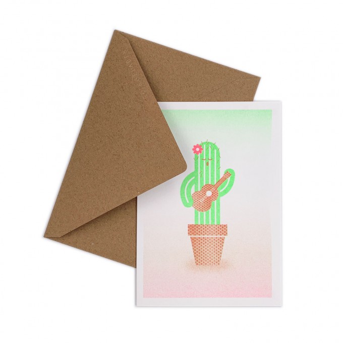 Feingeladen // GOOD TIMES // Cactus (FRFG) // RISO-Klappkarte, A6 Feingeladen // GOOD TIMES // Cactus (FRFG) // RISO-Klappkarte, A6