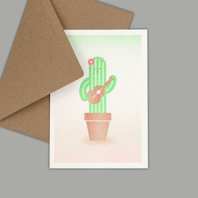 Feingeladen // GOOD TIMES // Cactus (FRFG) // RISO-Klappkarte, A6 Feingeladen // GOOD TIMES // Cactus (FRFG) // RISO-Klappkarte, A6