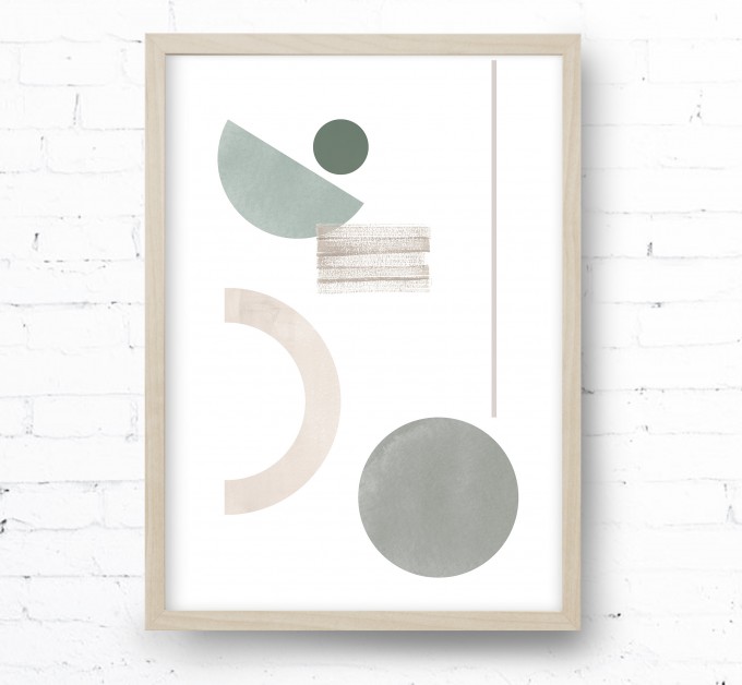 Kruth Design POSTER / GEO ART GREEN Kruth Design POSTER / GEO ART GREEN