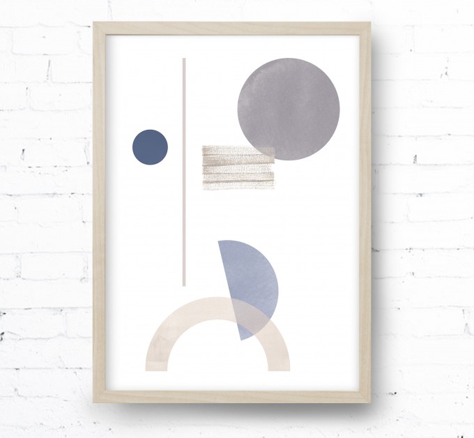 Kruth Design POSTER / GEO ART BLUE Kruth Design POSTER / GEO ART BLUE