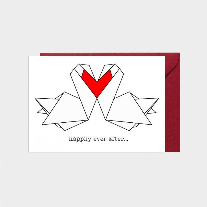 HOOK&EYE Grußkarte 'happily ever after' 3er-Set HOOK&EYE Grußkarte 'happily ever after' 3er-Set