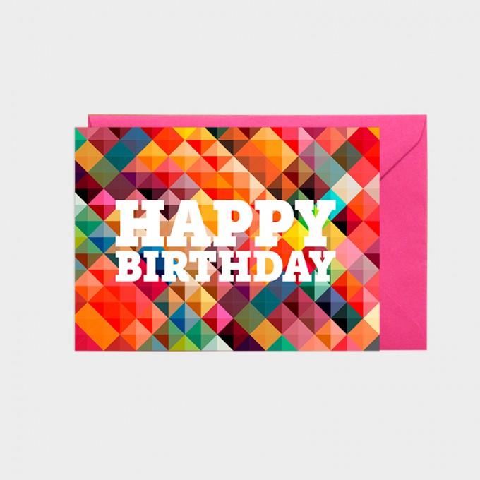 HOOK&EYE Geburtstagskarte 'Happy Birthday' 3er-Set HOOK&EYE Geburtstagskarte 'Happy Birthday' 3er-Set
