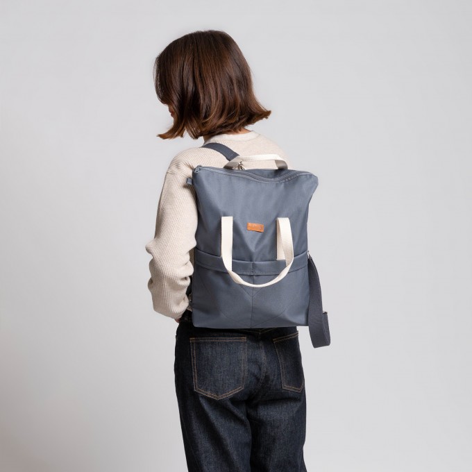 MULINU 3-in-1-Rucksack CLASSIC GRETA Grau MULINU 3-in-1-Rucksack CLASSIC GRETA Grau