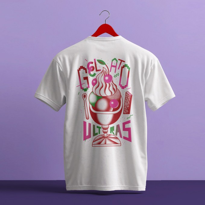 Martin Krusche - T-Shirt White »Gelato Ultras«