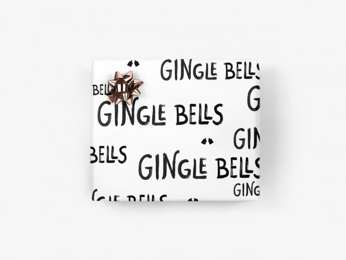 5x Geschenkpapier / Gingle Bells (gefaltet) 5x Geschenkpapier / Gingle Bells (gefaltet)