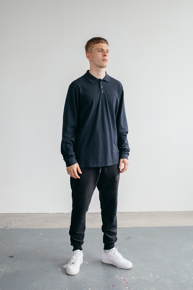 Goodbois Signature Polo Longsleeve black Goodbois Signature Polo Longsleeve black