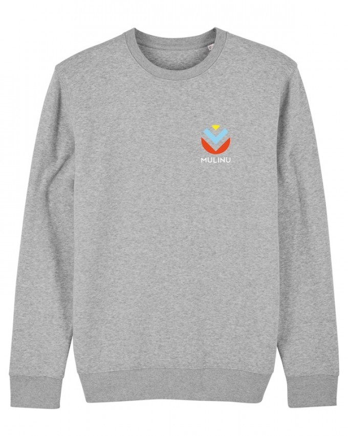 MULINU | UNISEX RUNDHALS-SWEATSHIRT Bio Baumwolle Grau meliert MULINU | UNISEX RUNDHALS-SWEATSHIRT Bio Baumwolle Grau meliert