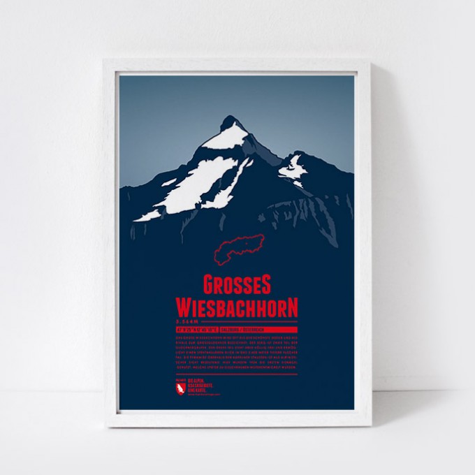Marmota Maps – Großes Wiesbachhorn - Bergdruck Marmota Maps – Großes Wiesbachhorn - Bergdruck
