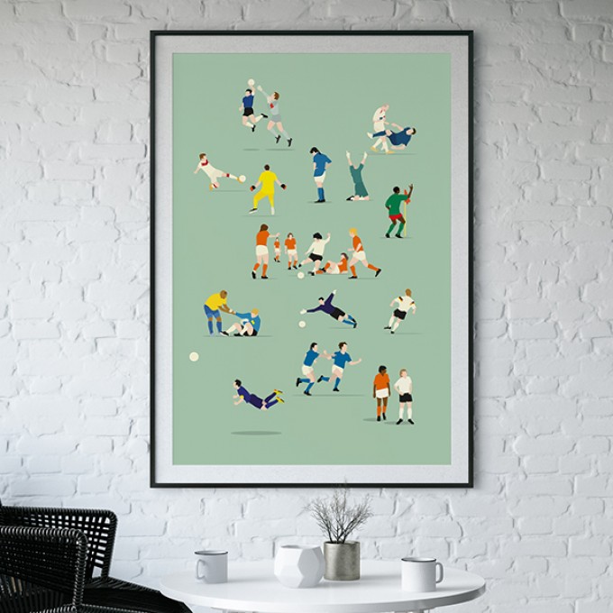 "Legenden" Fußballplakat von HANDS OF GOD "Legenden" Fußballplakat von HANDS OF GOD