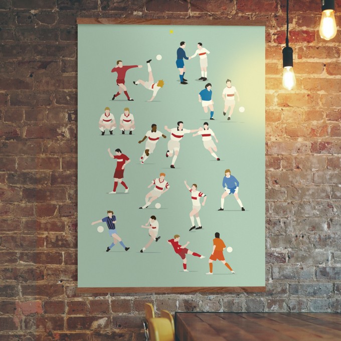 "125 Jahre Brustring" Fußball-Poster von HANDS OF GOD FOOTBALL "125 Jahre Brustring" Fußball-Poster von HANDS OF GOD FOOTBALL