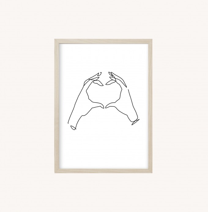 Kruth Design POSTER / ONELINE HEART Kruth Design POSTER / ONELINE HEART