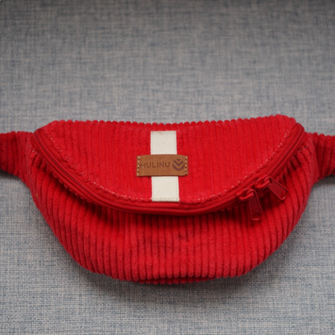 MULINU – Bauchtasche | Hipbag HENNES Breitcord Rot MULINU – Bauchtasche | Hipbag HENNES Breitcord Rot