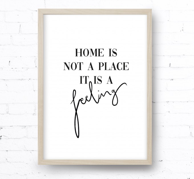 Kruth Design POSTER / HOME IS A FEELING Kruth Design POSTER / HOME IS A FEELING