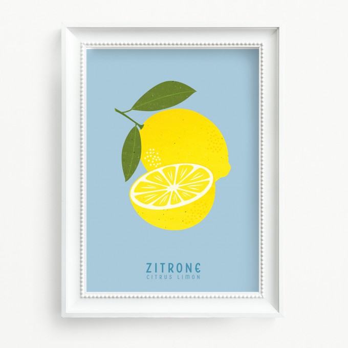 Hey Urban Monkey - A4 Poster - „Zitrone“ Hey Urban Monkey - A4 Poster - „Zitrone“