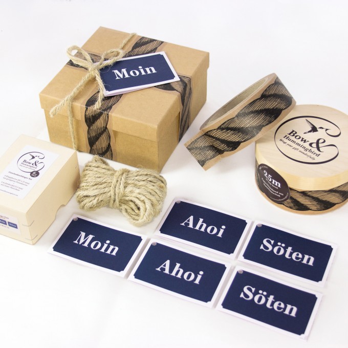 Bow & Hummingbird Maritimes Geschenkverpackungs-Set III Bow & Hummingbird Maritimes Geschenkverpackungs-Set III