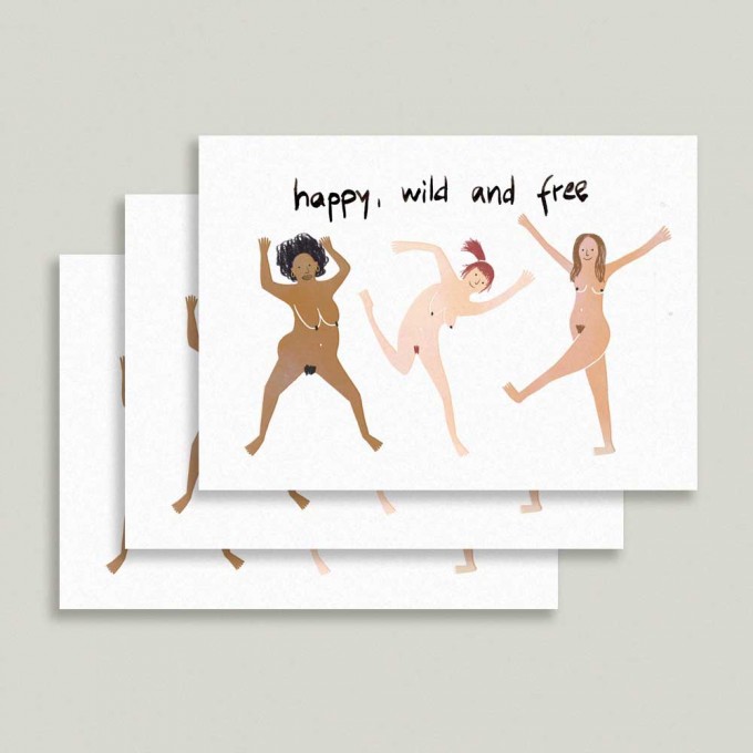 Farina Kuklinski • 3er Postkarten Set • Happy Women