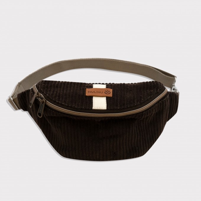 MULINU – Bauchtasche | Hipbag HENNES Breitcord Braun MULINU – Bauchtasche | Hipbag HENNES Breitcord Braun