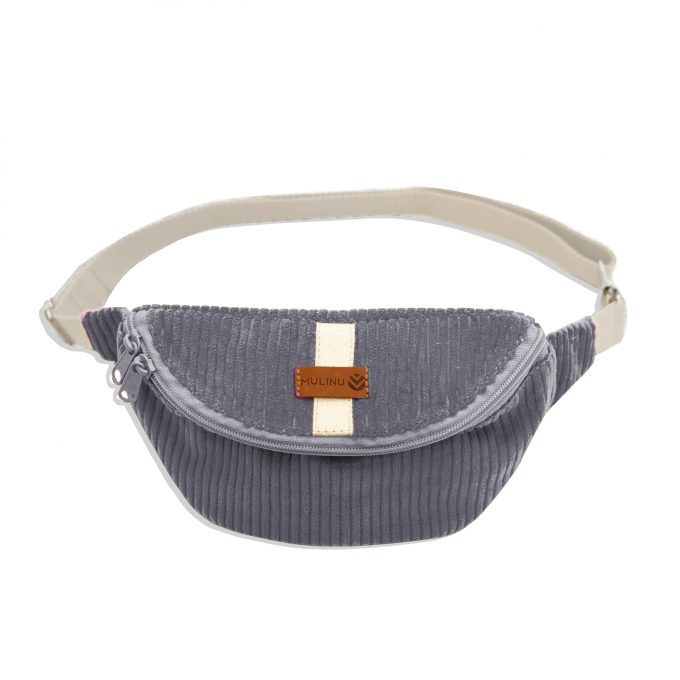 MULINU - Bauchtasche | Hipbag HENNES S Breitcord Grau MULINU - Bauchtasche | Hipbag HENNES S Breitcord Grau