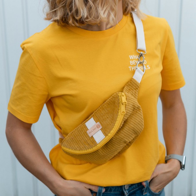 MULINU - Bauchtasche | Hipbag HENNES S Breitcord Gelb MULINU - Bauchtasche | Hipbag HENNES S Breitcord Gelb