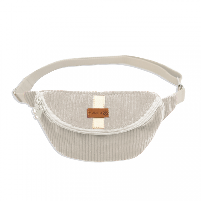 MULINU - Bauchtasche | Hipbag HENNES S Breitcord Cremeweiß MULINU - Bauchtasche | Hipbag HENNES S Breitcord Cremeweiß