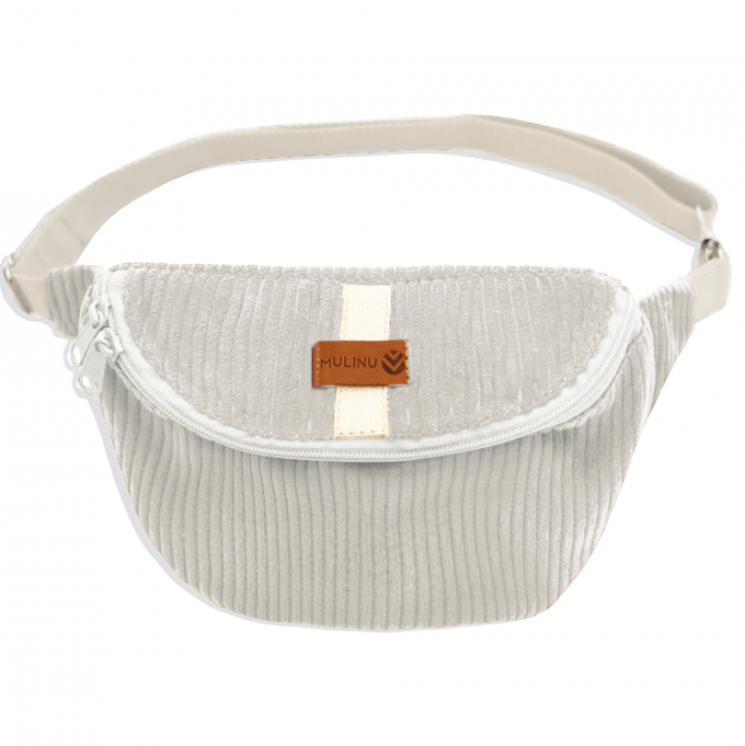 MULINU - Bauchtasche | Hipbag HENNES M/L Breitcord Cremeweiß MULINU - Bauchtasche | Hipbag HENNES M/L Breitcord Cremeweiß