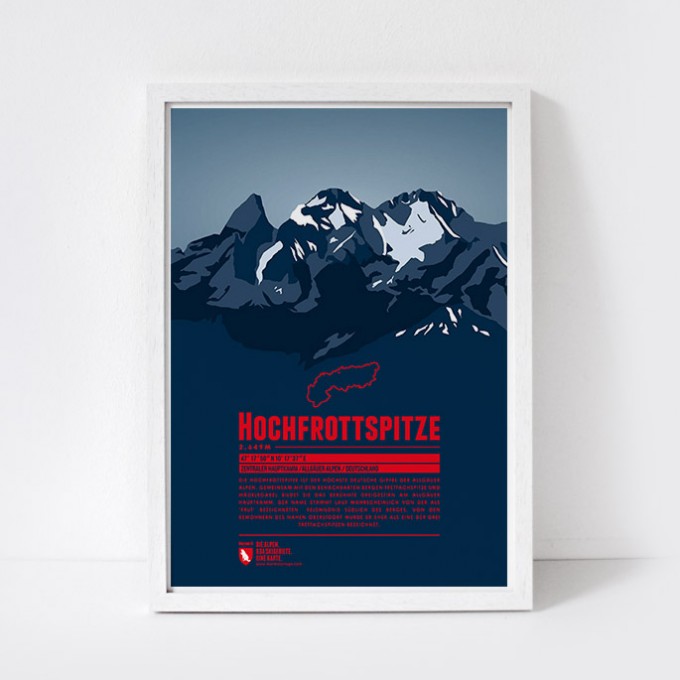 Marmota Maps – Hochfrottspitze - Bergdruck Marmota Maps – Hochfrottspitze - Bergdruck