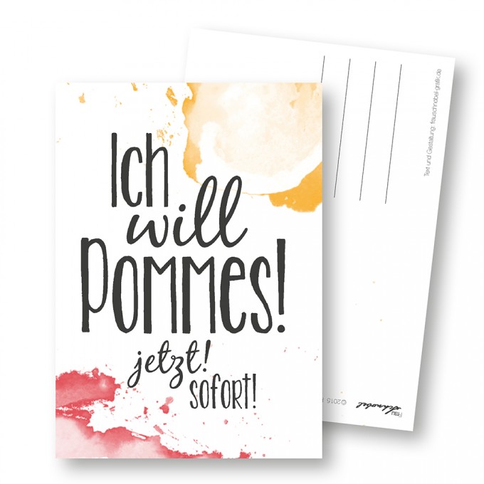 Martina Olonschek |
Postkarte "Pommes"
5er-Set