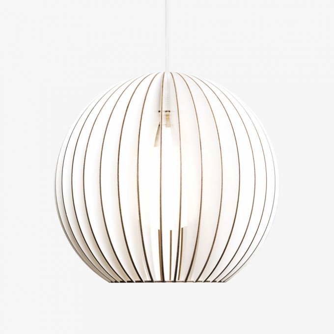 AION Pendelleuchte aus Holz (weiss) AION Pendelleuchte aus Holz (weiss)