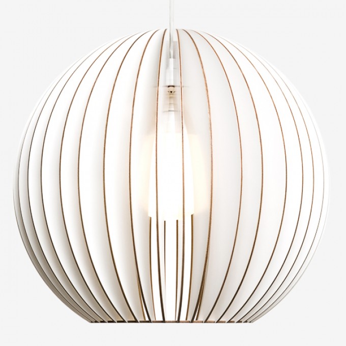 AION XL Pendelleuchte aus Holz (weiß) AION XL Pendelleuchte aus Holz (weiß)