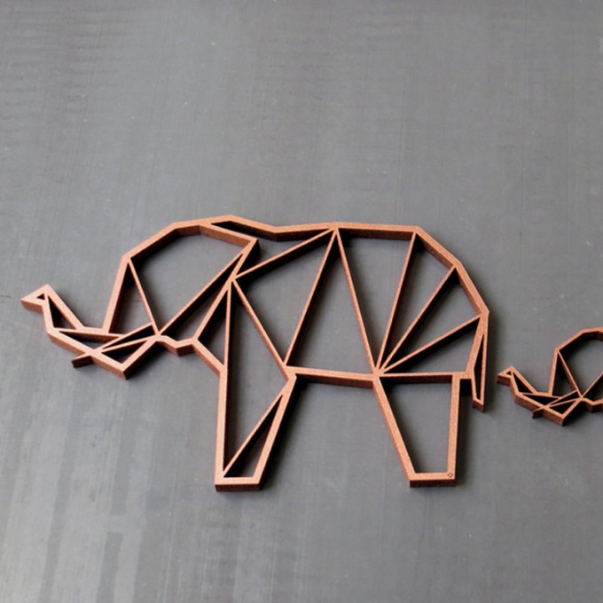 NOGALLERY Elefant Holz Motiv Deko NOGALLERY Elefant Holz Motiv Deko